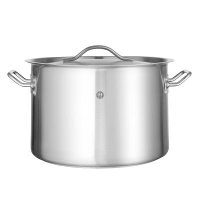 Střední hrnec s poklicí, HENDI, Budget Line, 14L, ⌀300x(H)200mm | 832837